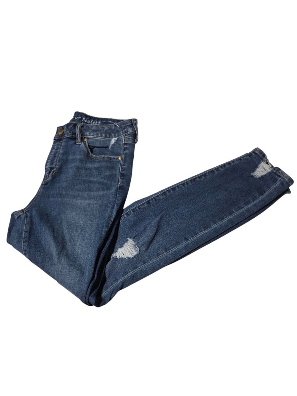 Articles Of Society Jeans Size 28 Skinny Jeans Mid Rise Distressed Denim Y2K